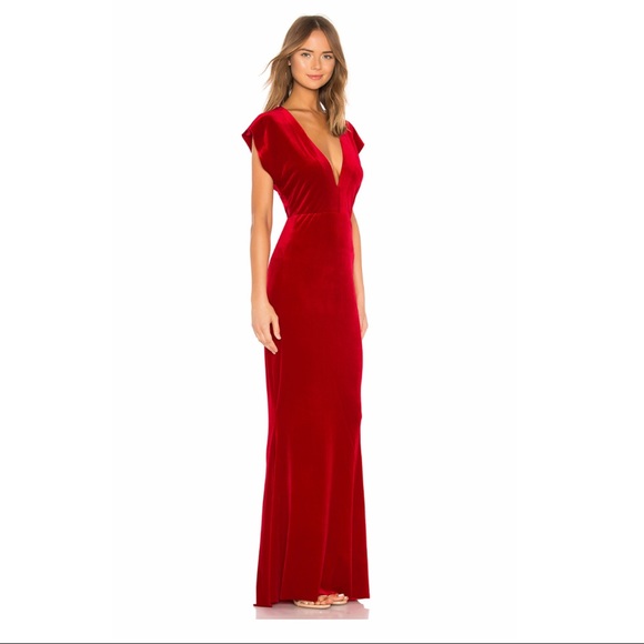 Norma Kamali Dresses & Skirts - Norma Kamali V Neck Rectangle Gown